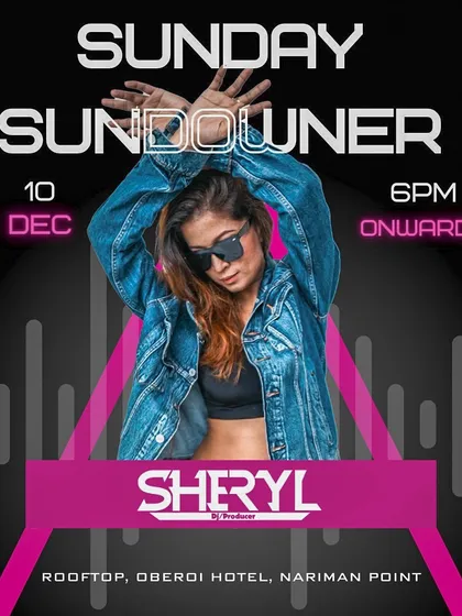 A Sunday Sundowner at the stunning rooftop of the Oberoi Hotel in Mumbai. I curate a special vibe for sundowners, blending soulful and deep house with commercial hits as the sun sets.