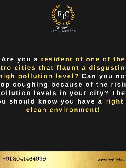 If you live in a city with high pollution levels, you should know that you have a legal right to a clean environment. You don't have to accept poor air quality as a given.