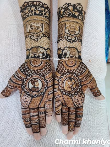 Custom Story & Portrait Mehendi photo 6