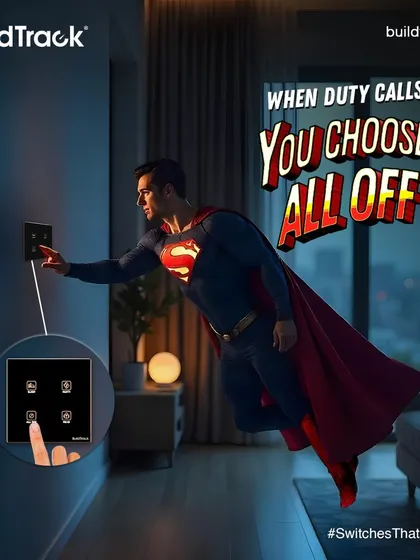 When duty calls, leave the lights to us. Our "All Off" scene ensures that even a superhero can leave in a hurry without worrying about the electricity bill.