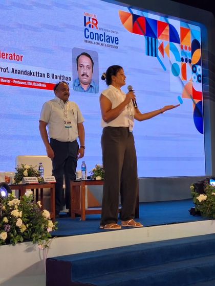 Speaking at the HR Conclave was a gratifying experience. I discussed the importance of mental and physical well-being for students and employees, sharing the stage with some truly inspiring leaders.