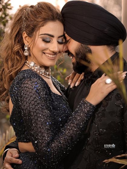 A happy and smiling couple, ready to start their new journey together.
