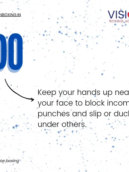 Do keep your hands up near your face to block incoming punches and slip or duck under others. A strong guard is your first line of defense.