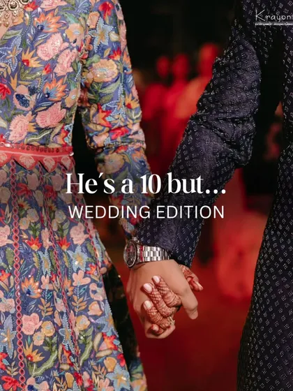 "He's a 10 but... Wedding Edition." A series of photos celebrating all the ways a groom shows his love, making him more than just a 10.