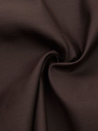 A rich, chocolate brown fabric, perfect for creating a sophisticated and warm-toned suit for the festive season.