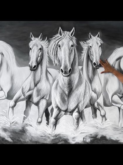 My art is something I can always hold on to. Here I am with the seven horses, a piece that represents my creative path of choosing, evolving, and rediscovering myself.