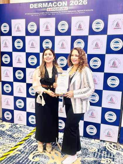 Another moment of recognition at Dermacon 2026. I am grateful to be part of a platform that encourages thoughtful innovation in our field.