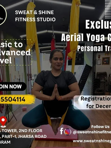 We offer exclusive personal training for aerial yoga, from basic to advanced levels. This is perfect if you want to fast-track your progress or work on specific goals with my undivided attention.