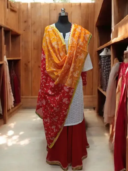 This outfit, showcased in my boutique, is ready to make your Holi celebrations bright and beautiful.