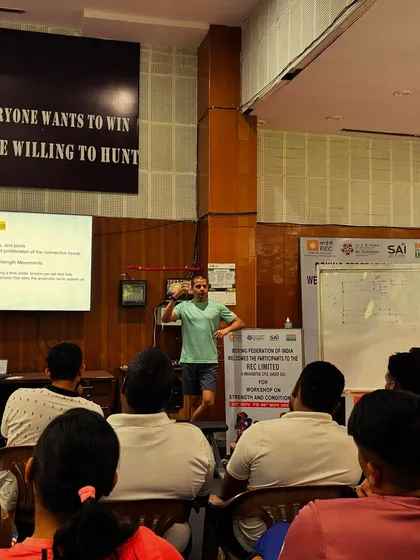 Explaining the 'why' behind a specific training method to a group of coaches. Understanding the principles is more important than just copying exercises.