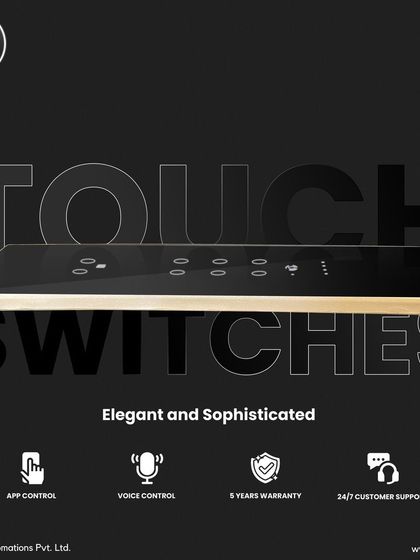 Minimal look, maximum smart. These elegant and sophisticated touch switches come with app control, voice control, a 5-year warranty, and 24/7 customer support.