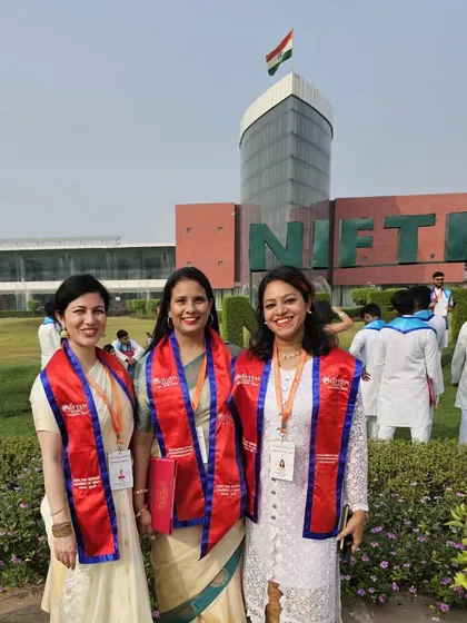 A photo with my fellow 'doctorate girls'. The determination and resilience we developed during our Ph.D. journey are strengths that I carry with me in my career as a professional anchor.