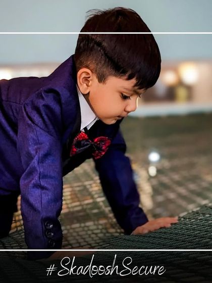 Our promise is a secure play environment. This little explorer is safely crawling on our sturdy netting, a feature that adds adventure without compromising on safety.