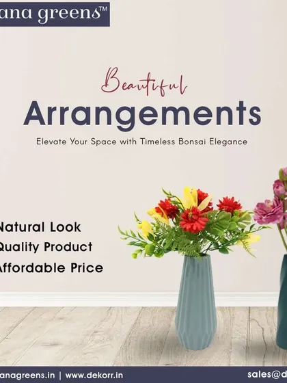 Elevate your space with timeless bonsai elegance. These beautiful floral arrangements come in stylish vases and offer a natural look at an affordable price.