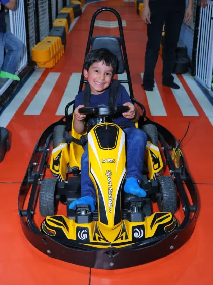 Ready, set, go! Our kid-friendly go-kart track is one of our most popular attractions. We provide safe and exciting electric karts so your little racers can experience the thrill of the track with their friends.