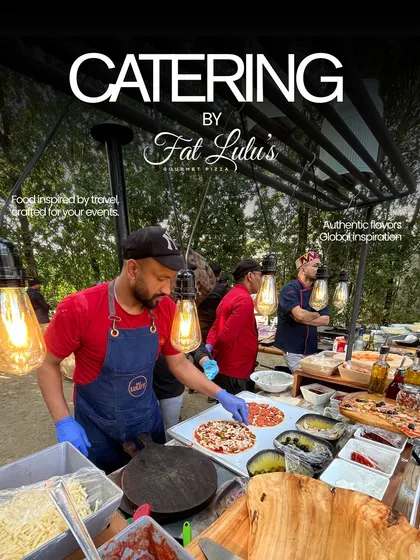 Here’s a look at our live catering setup in action. We bring everything needed to create an authentic, gourmet experience for your guests, complete with professional chefs and a setup that adds to the party's atmosphere.
