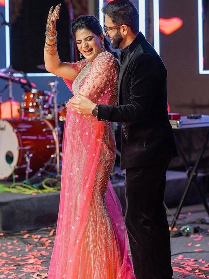 Dancing through a shower of confetti makes for an amazing finale. This couple's performance was full of joy and celebration.
