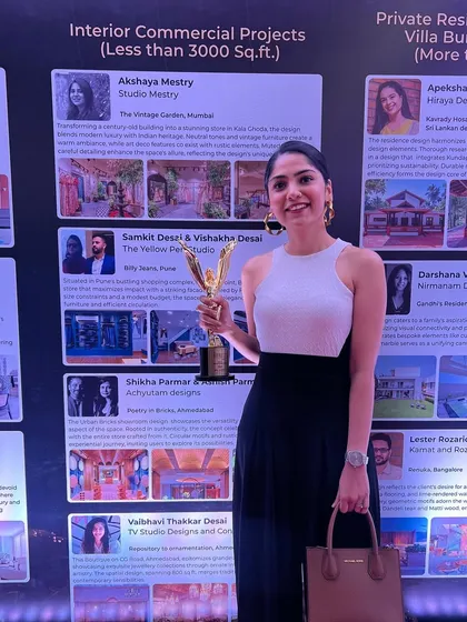 We were honored to receive the Gold award in the Commercial Interior Design category at the GeeVees Awards for our work on The Vintage Garden. This recognition affirms our approach to creating unique and impactful retail environments.
