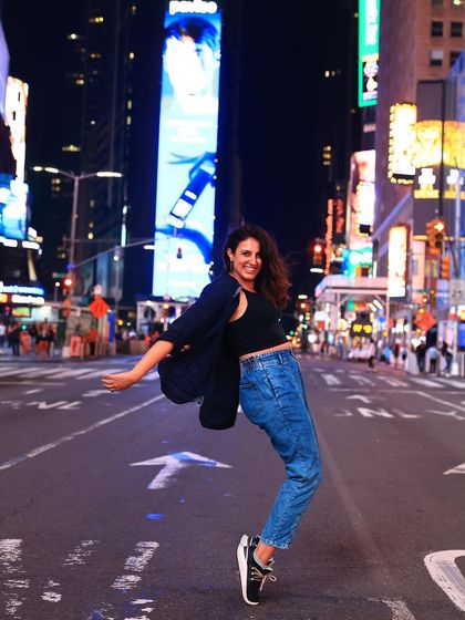 There's no feeling like being in the middle of Times Square. This city's energy is a huge source of my creative inspiration.