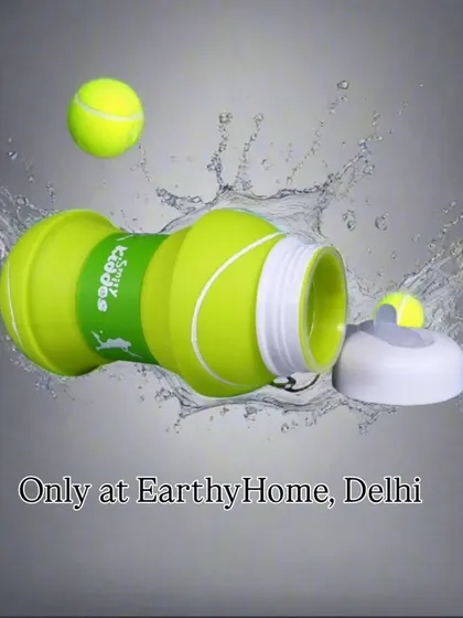 Make hydration fun with my collapsible silicone water bottles. This tennis ball design is a huge hit with sporty kids. It’s leakproof, easy to clean with a wide mouth, and can be clipped onto any bag.