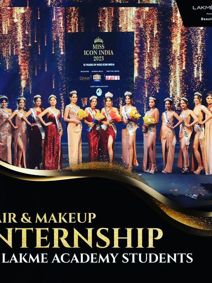 The final lineup at Miss Icon India 2023, with every contestant looking flawless thanks to our students' backstage artistry.