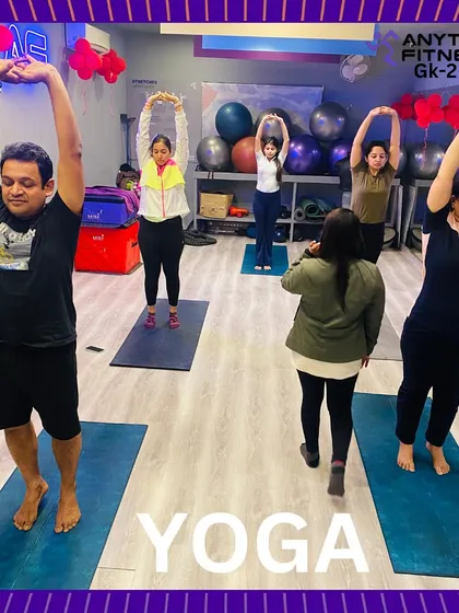 A snapshot of our yoga class, a space for sadhana (practice) and self-discovery.