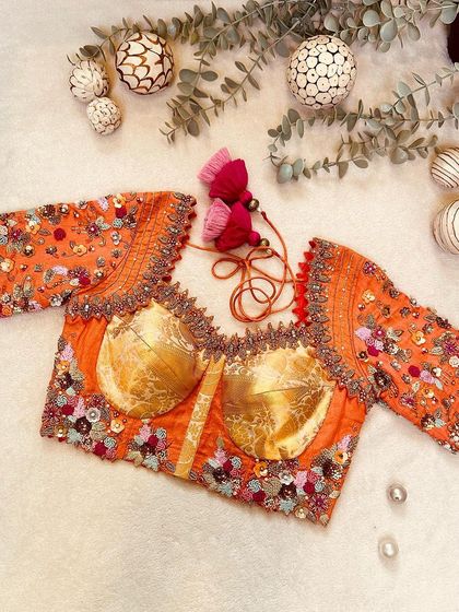 Blouse House by Mahitha Prasad - Custom Blouse Design & Embroidery A Closer Look: The Art of Embroidery photo 54