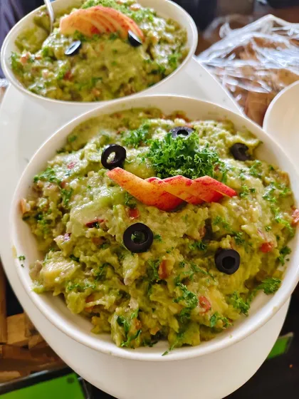 A big bowl of our signature guacamole, a crowd-pleaser at the Bombay Gymkhana 150th-anniversary event.