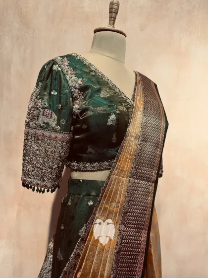 Blouse House by Mahitha Prasad - Custom Blouse Design & Embroidery The Velvet & Brocade Collection: A Royal Affair photo 19