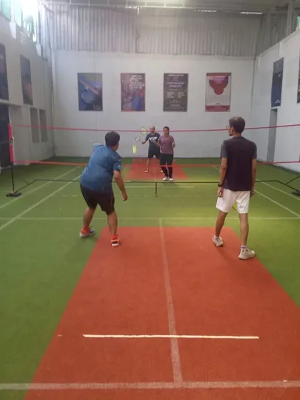 More action from our doubles matches, showing different players and games. Every day is a new challenge on the court!