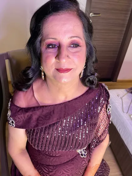 A no-filter look on mature skin. It is entirely possible to achieve a smooth, radiant base that doesn't look heavy. My technique ensures the makeup enhances, rather than settles into, the skin.