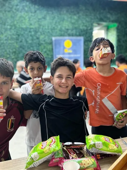 A well-deserved snack break! My camp programs include healthy meals and refreshments to keep the kids energized throughout their adventurous day.