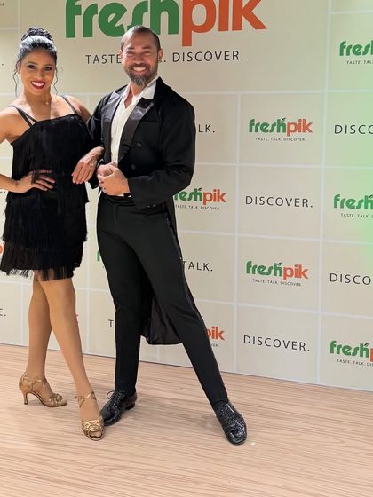 Posing for the camera after our performance at the Freshpik launch. We love bringing our energy to corporate events and brand activations.