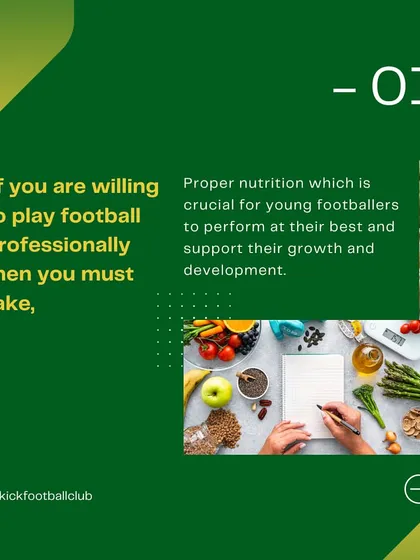 Proper nutrition is crucial for young footballers to perform at their best and support their growth and development.