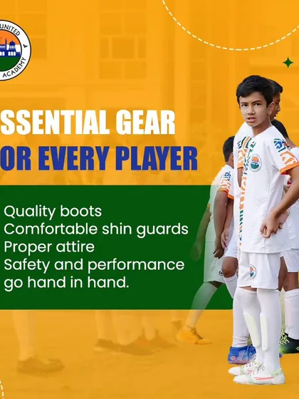 Essential gear for every player. We emphasize the importance of proper equipment like quality boots and shin guards for both safety and performance.