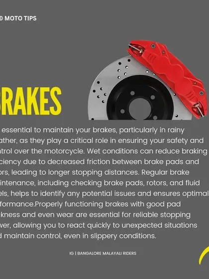 Rainy season requires extra care. We share essential maintenance tips for riding in the wet, focusing on crucial components like tires, brakes, chain lubrication, air filters, and lights to ensure safety on slippery roads.