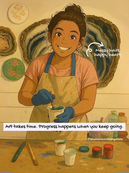 Studio Chhavi - Custom Art & Decor Commissions Behind the Art: My Journey & Process photo 16