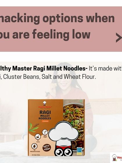 When you're feeling low, our Ragi Millet Noodles can be a comforting and healthy meal. They are made with simple, wholesome ingredients like ragi and cluster beans.
