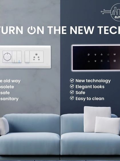It's time to turn on the new tech. Compared to old, unsafe switches, our smart panels offer an elegant, safe, and easy-to-clean solution that completely modernizes the way you interact with your home.