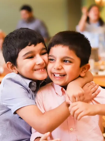 It's not just about the birthday child, but also the friendships and bonds they share. We love capturing these candid moments of connection and laughter between little friends during a party.