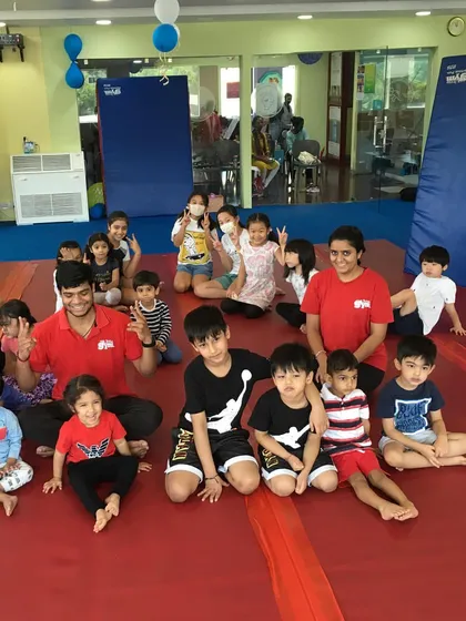 A happy group photo from one of our camps. It's wonderful to see so many smiling faces together after two weeks of fun, learning, and making new friends.