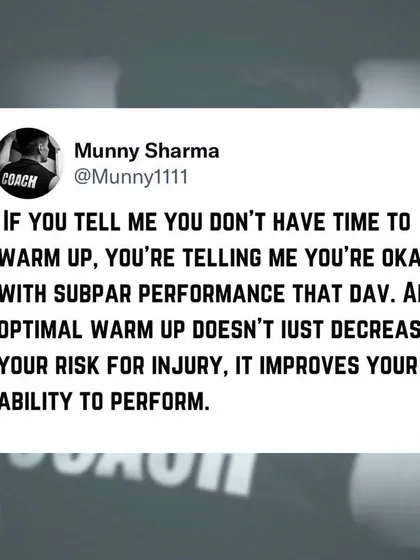 I will say it again because it is that important. Walking into the gym and immediately grabbing a heavy barbell is not an optimal way to train. Prioritize a proper warm-up to optimize your movement and prevent injury.