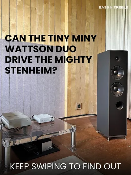 Can a tiny amplifier drive a mighty speaker? This setup with the compact Wattson Audio duo and the powerful Stenheim Alumine speaker proves that great things come in small packages.