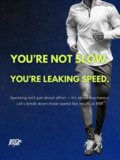 You're not slow, you're leaking speed. Sprinting is about mechanics, not just effort. My programs are designed to plug these mechanical leaks.