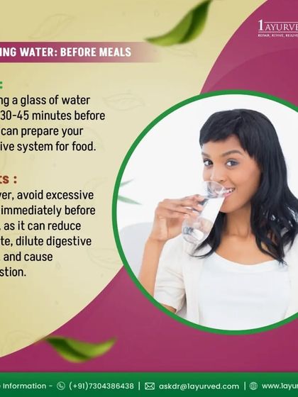 Timing your water intake is crucial. Drinking a glass of water 30-45 minutes before a meal can prepare your digestive system. However, avoid excessive water immediately before eating as it can dilute digestive juices and cause indigestion.