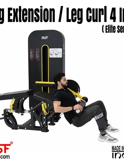 A user demonstrating the hip thrust variation on the 4-in-1 machine.