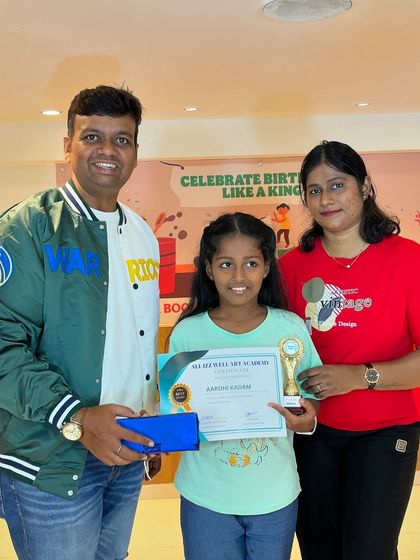 Congratulations to Aarohi for finishing the 2nd level of Abacus. It's wonderful to see her progress and growing confidence.