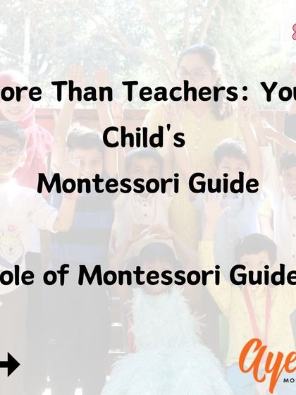 In my program, you will learn what it means to be a Montessori guide. This series explains the unique and crucial role we play in a child's development, moving beyond traditional teaching to become observers, role models, and facilitators of learning.