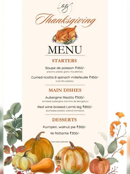 Gobble gobble! My Thanksgiving menu is filled with love and warmth, featuring starters like Soupe de Poisson and main courses like Red Wine Braised Lamb Leg, plus a classic Pumpkin Walnut Pie for dessert.