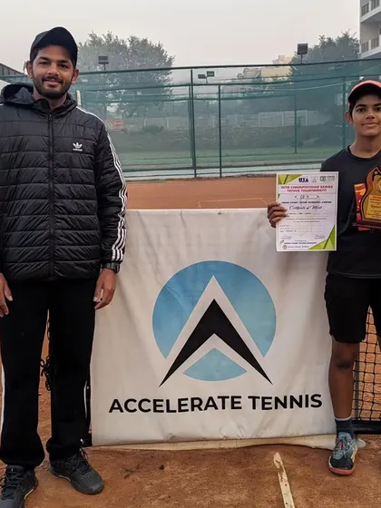 Sara Hooda after reaching the finals of the U16 Championship Series tournament in Karnal. Her hard work is clearly paying off.